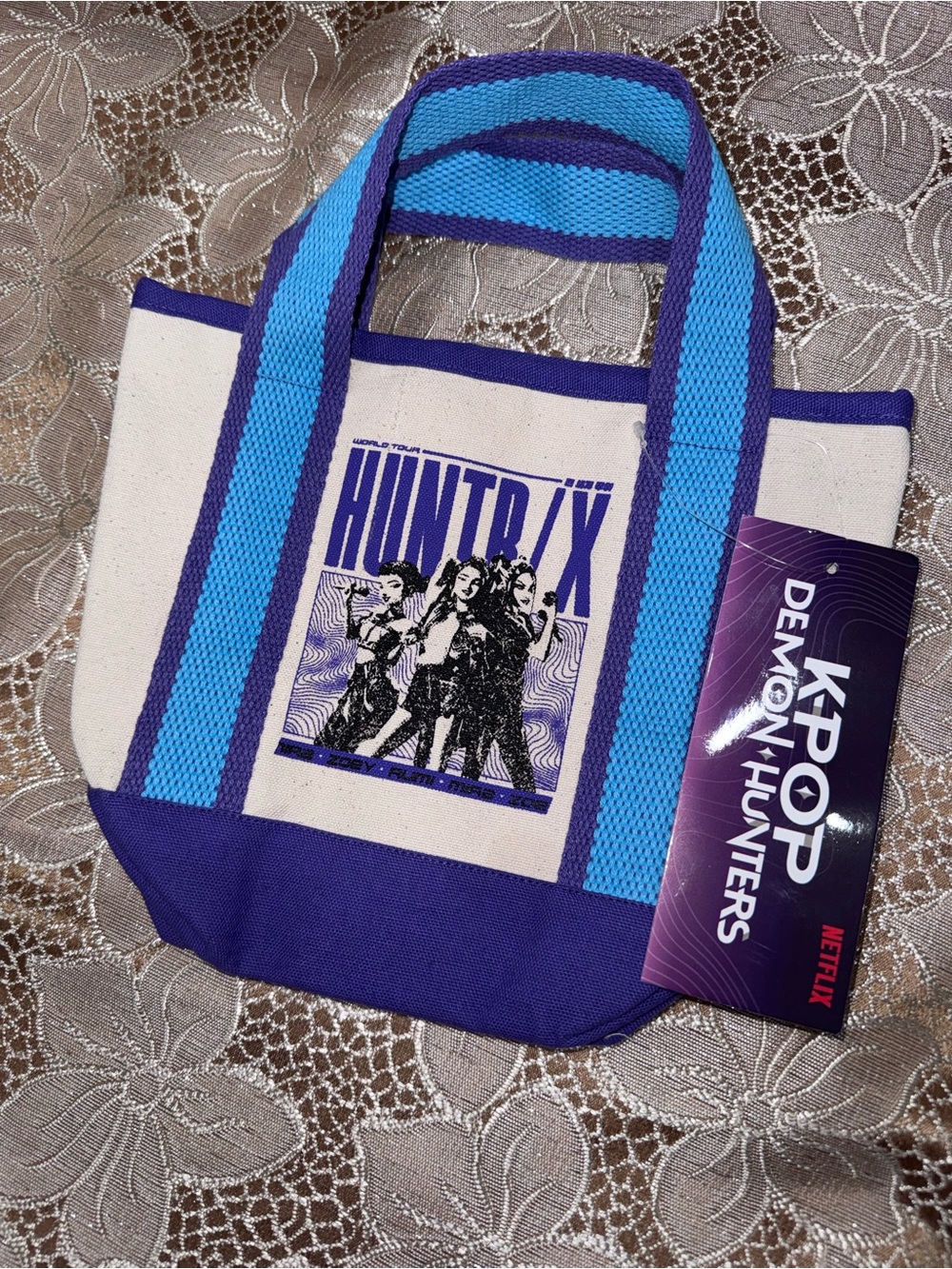 New Kpop Demon Hunters Small Huntrix Tote Bag